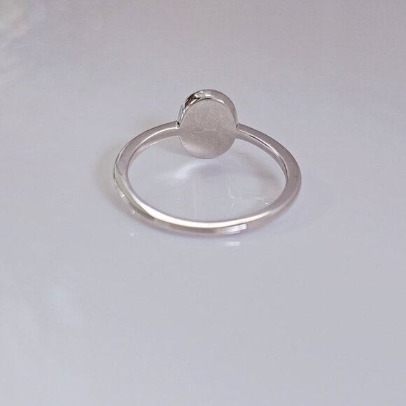 Sterling Silver Rose Quartz Ring, Stone of Love, Rose Quartz Jewelry, Gift Ideas - Picture 6 of 8